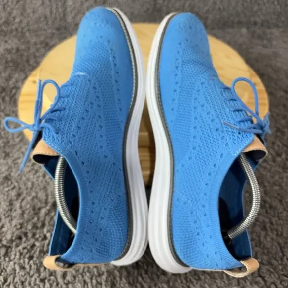 Cole Haan ØriginalGrand Stitchlite Wingtip Oxford Mens Size 10 Blue Knit Shoes