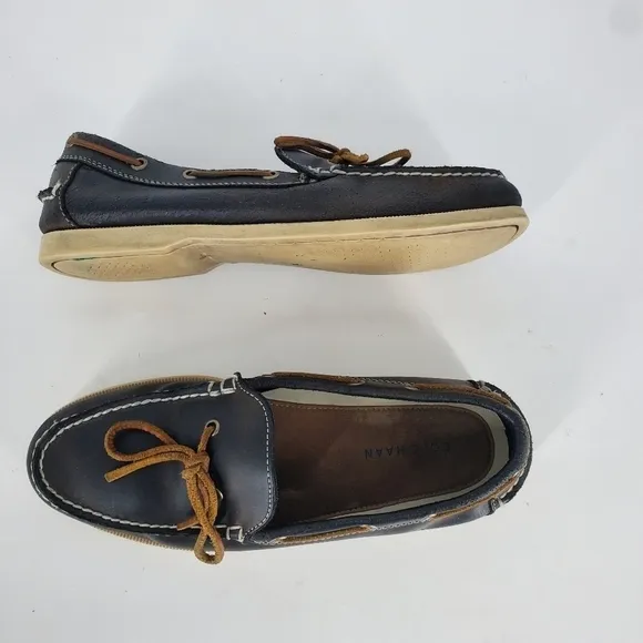Cole Haan Shoes Men 8M Leather Slip-on Boat Dark Brown C13829 A15