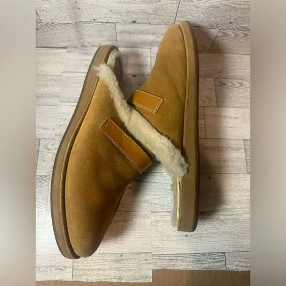 Cole Haan  tan Waterproof Slip on fleece lined shoes size 10