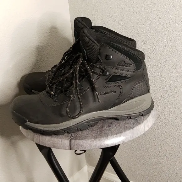 Columbia Black And Gray Waterproof Leather Shoes