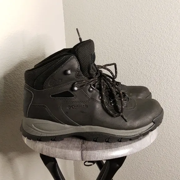 Columbia Black And Gray Waterproof Leather Shoes