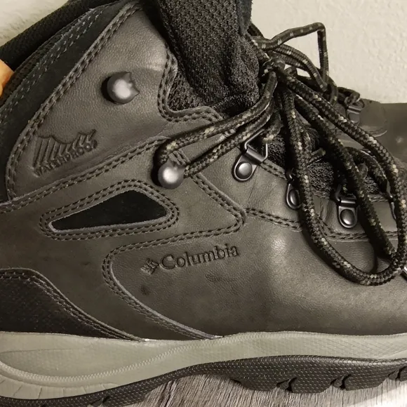 Columbia Black And Gray Waterproof Leather Shoes