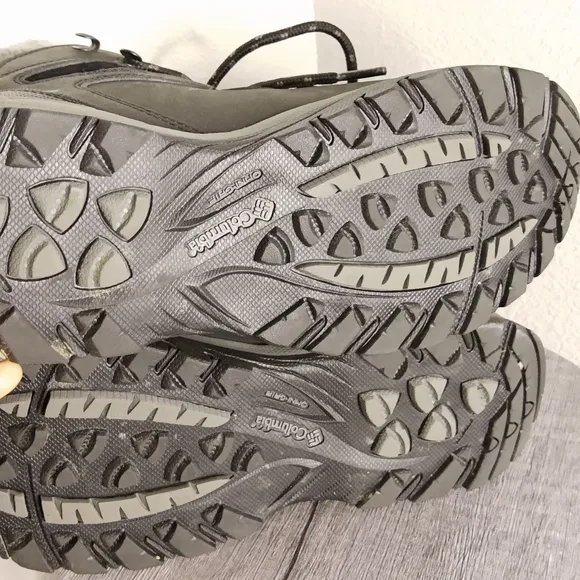 Columbia Black And Gray Waterproof Leather Shoes