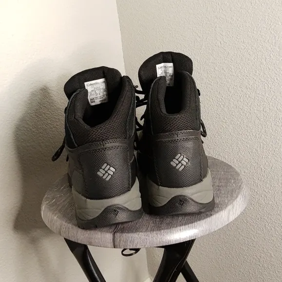 Columbia Black And Gray Waterproof Leather Shoes
