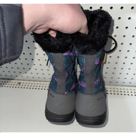 Columbia Ice Maiden II Womens Waterproof Insulated Winter Snow Boots Size 8 Gray