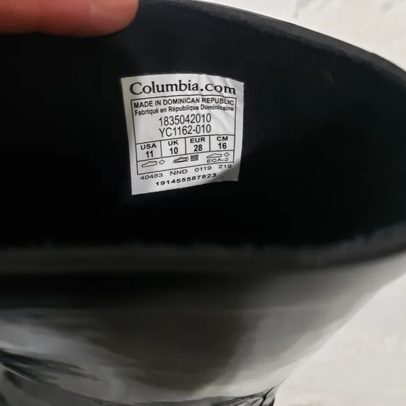 Columbia Little Kids Downpour Rain Boots Black Sz: 11
