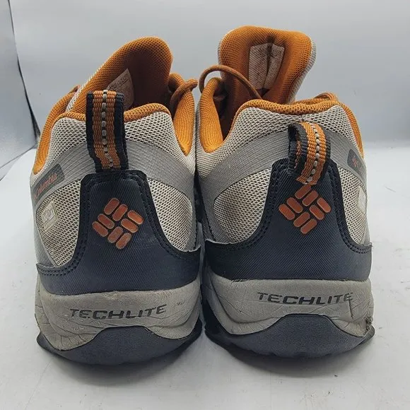 Columbia Mens 13 Gray Brown Athletic Outdoor Waterproof Shoes OmniGrip