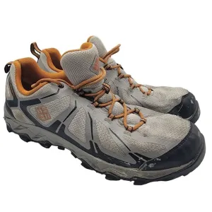 Columbia Mens 13 Gray Brown Athletic Outdoor Waterproof Shoes OmniGrip