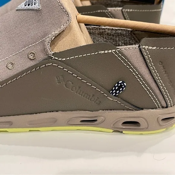 Columbia Men's PFG Bahama Vent Slip On Boat Fishing Shoes Kettle Brown NWT