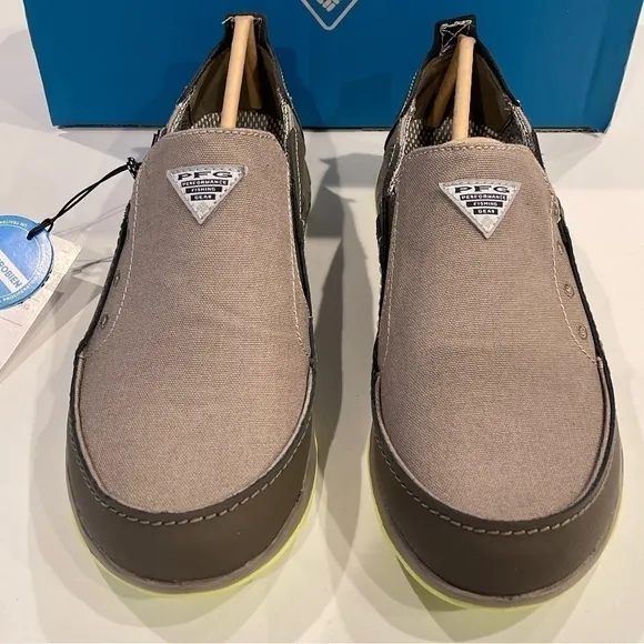 Columbia Men's PFG Bahama Vent Slip On Boat Fishing Shoes Kettle Brown NWT