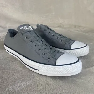 Converse All Stars Mens Sneakers Shoes 13 Gray Ripstop Canvas Low Lace Up NEW