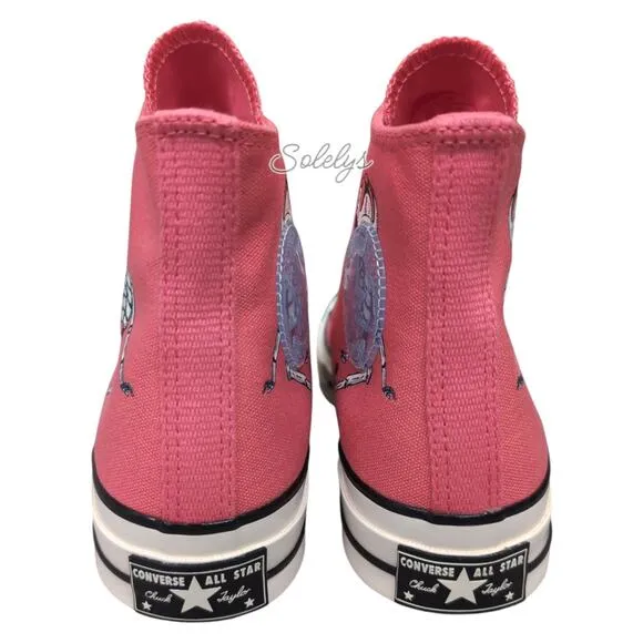 Converse Chuck 70 Dia de Muertos Day of the Dead Sugar Skull Pink Hi Top Women 8
