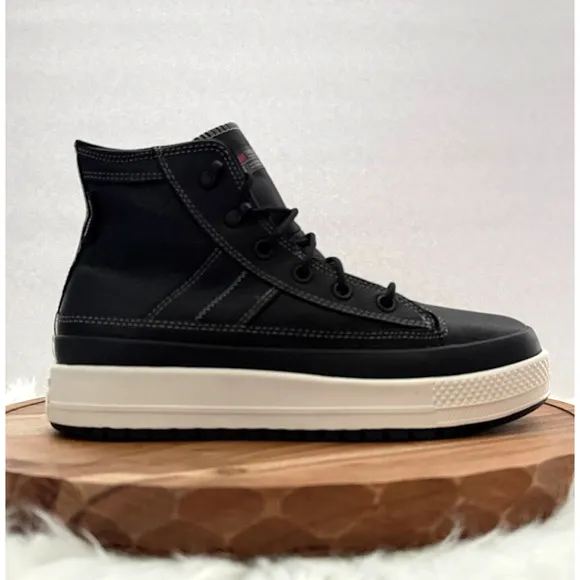 Converse Chuck Taylor All Star Equip Waterproof Men's 9 Wmns 10.5 Black Leather