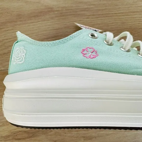 ⭐Converse Chuck Taylor All Star Move Platform Sz 8.5 Women's Shoes Mint A10823C