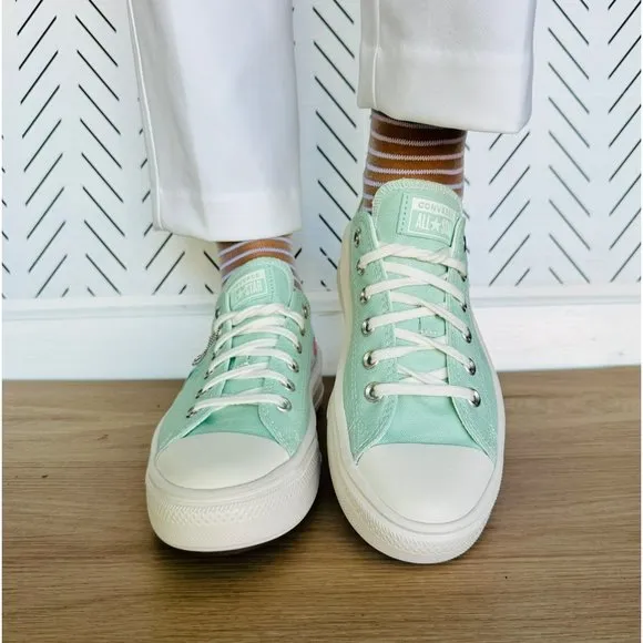 ⭐Converse Chuck Taylor All Star Move Platform Sz 8.5 Women's Shoes Mint A10823C