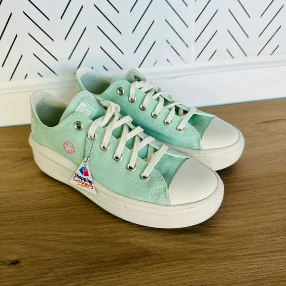 ⭐Converse Chuck Taylor All Star Move Platform Sz 8.5 Women's Shoes Mint A10823C