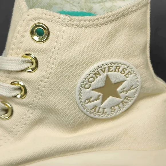 Converse Chuck Taylor All Star Move Tonal Canvas Hi Cream Platform Women's Sz 6
