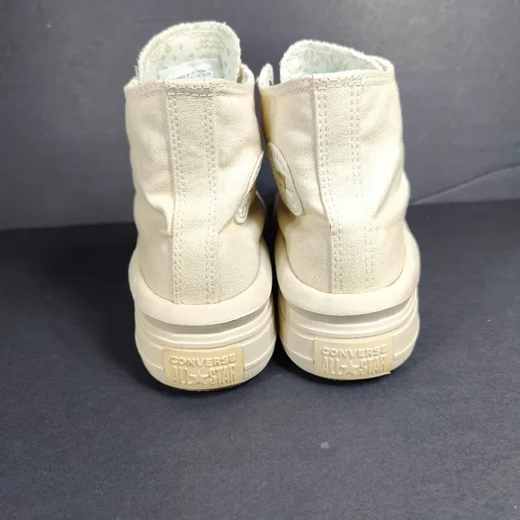 Converse Chuck Taylor All Star Move Tonal Canvas Hi Cream Platform Women's Sz 6