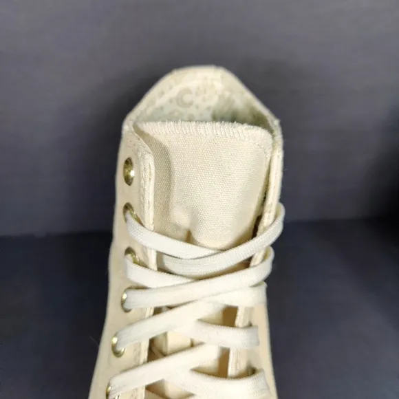 Converse Chuck Taylor All Star Move Tonal Canvas Hi Cream Platform Women's Sz 6
