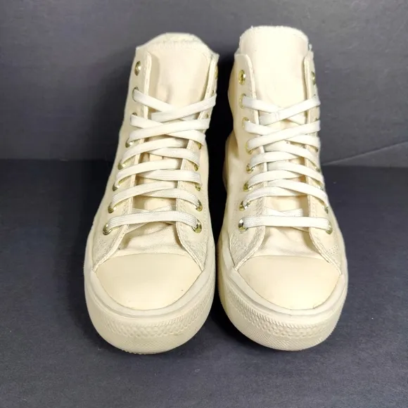 Converse Chuck Taylor All Star Move Tonal Canvas Hi Cream Platform Women's Sz 6