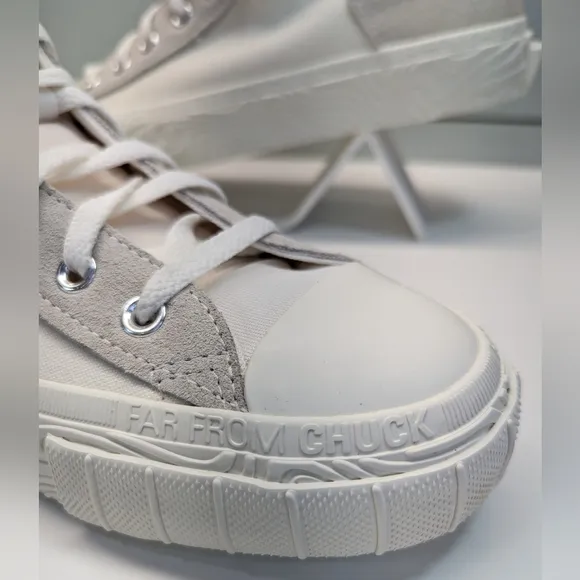 Converse Chuck Taylor Alt Star High Top Wavy Egret White Canvas Leather Men's 10