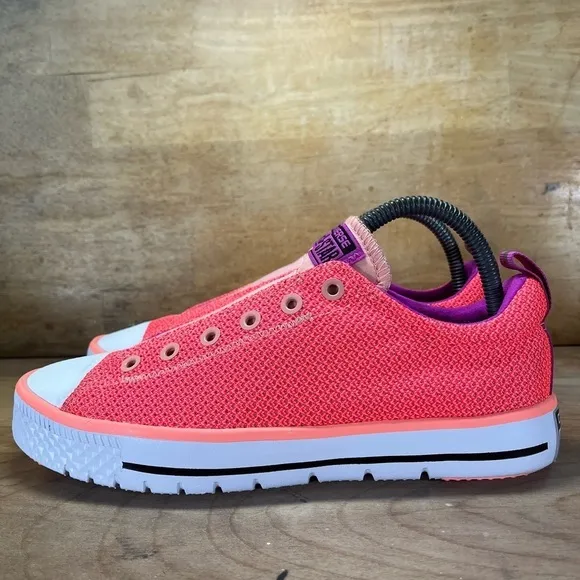 Converse Chuck Taylor AS Womens Size 7.5 (5.5Y) Slip On Shoes Pinkish-Orange