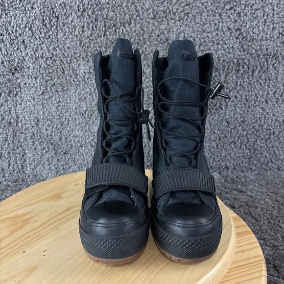 Converse Chuck Taylor GR82 Boot Womens Size 5 Black Extra High Combat Platform