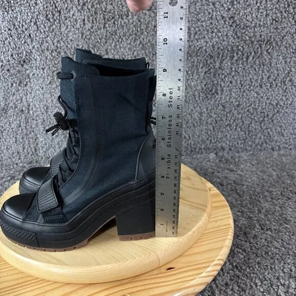 Converse Chuck Taylor GR82 Boot Womens Size 5 Black Extra High Combat Platform