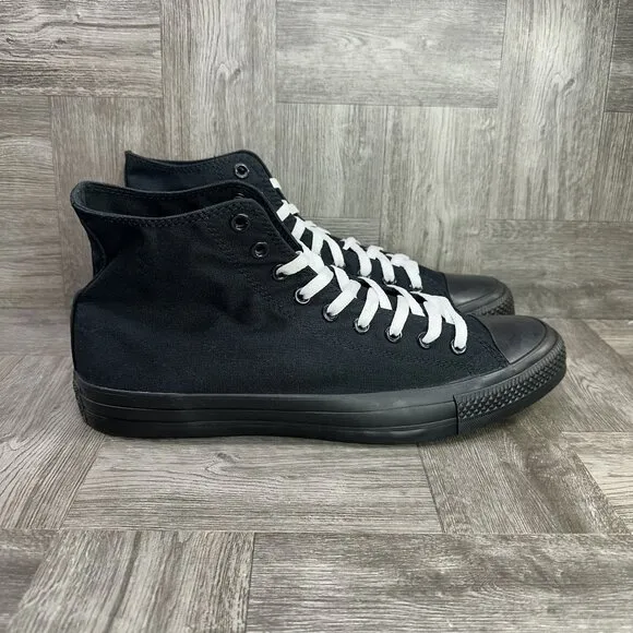 Converse Chuck Taylor Men's size 15 Black White Canvas Hightop Shoes