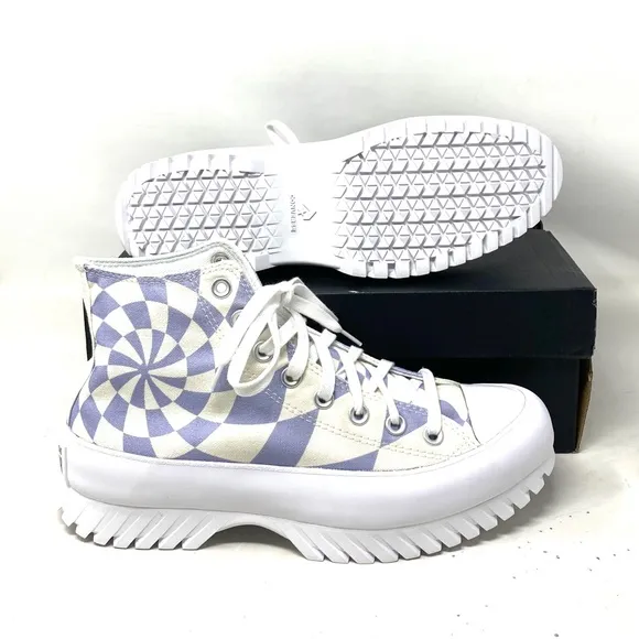 Converse Ctas Lugged 2.0 Shoes High Top Canvas Women's Size Purple Candy A10023C