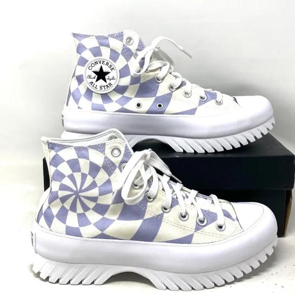 Converse Ctas Lugged 2.0 Shoes High Top Canvas Women's Size Purple Candy A10023C