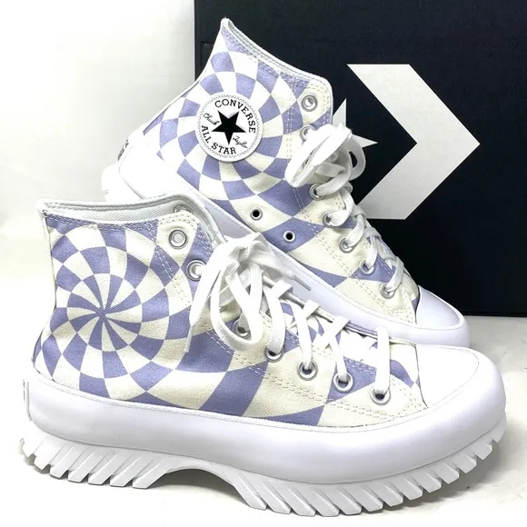 Converse Ctas Lugged 2.0 Shoes High Top Canvas Women's Size Purple Candy A10023C