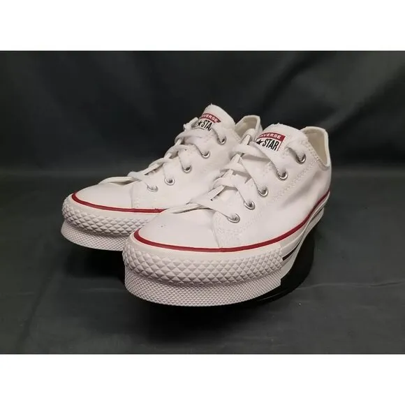 Converse Girls CT All Star EVA Lift Ox Sneakers White Red Size 6 NEW IN BOX!