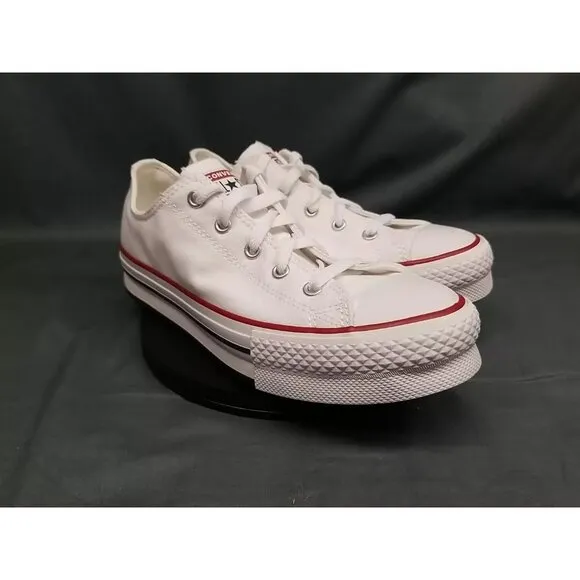 Converse Girls CT All Star EVA Lift Ox Sneakers White Red Size 6 NEW IN BOX!