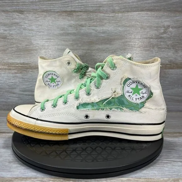Converse Men's Dr. Woo x Chuck 70 White green 162978C Sneakers Size 9.5