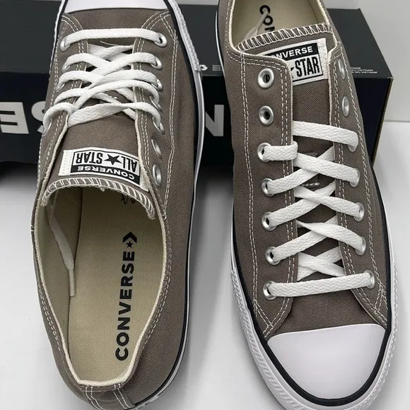 Converse Men's Gray Canvas Sneakers A08631FCTAS OXCLASSIC TAUPE Chuck Taylor