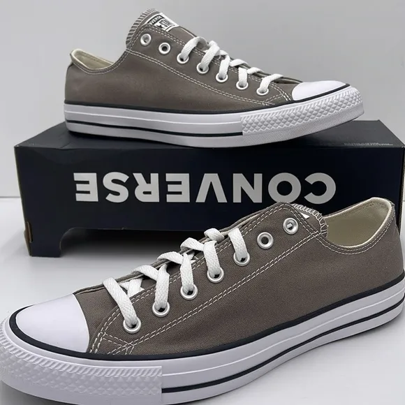 Converse Men's Gray Canvas Sneakers A08631FCTAS OXCLASSIC TAUPE Chuck Taylor