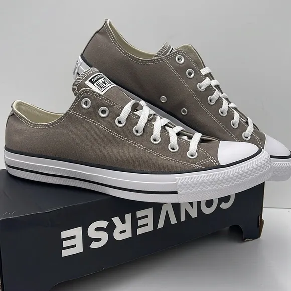 Converse Men's Gray Canvas Sneakers A08631FCTAS OXCLASSIC TAUPE Chuck Taylor