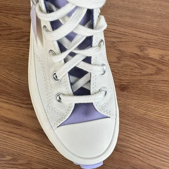 ⭐Converse Run Star Hike Platform Color Pop Sz 6 Men's Shoes Beige Purple A16188C