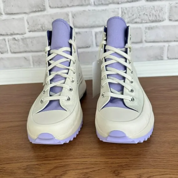 ⭐Converse Run Star Hike Platform Color Pop Sz 6 Men's Shoes Beige Purple A16188C
