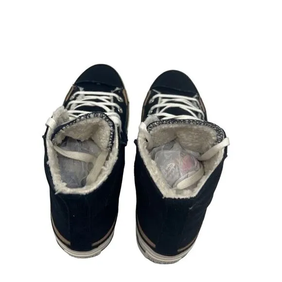 Converse Womens Chuck Taylor As Raw Edge Platform Sneaker Shoes Black Hi 6M New