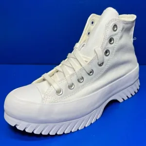 Converse Chuck Taylor All Star Lugged Hi-Top 2.0 Shoes in All White Canvas