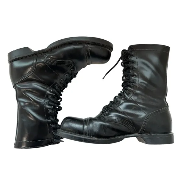 Corcoran 10&quot; Combat Jump Boots Leather Military Black Mens Size 11 EE