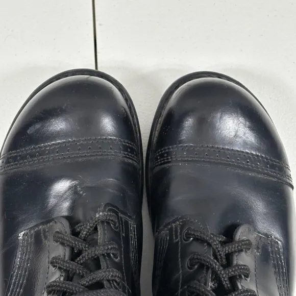 CORCORAN 1500 Black Leather 10&quot; Jump Boots 9.5D Military Paratrooper Made In USA