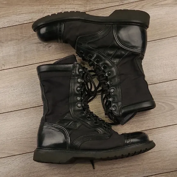 CORCORAN 17146 Marauder Jump Combat Black Leather USA Sz 8 D Mens Military Boots