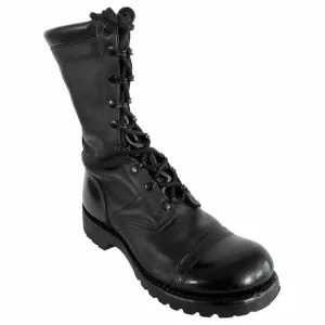 Corcoran Boots Men 10M Black Leather Military Combat Lace-up Vibram Sole USA