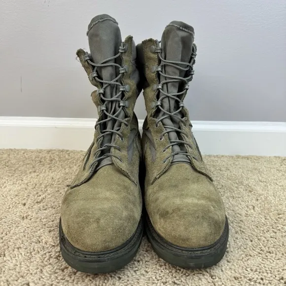 Corcoran Military Boots Mens 13 EE Sage Green 8700 Steel Toe Vibram Sole USA