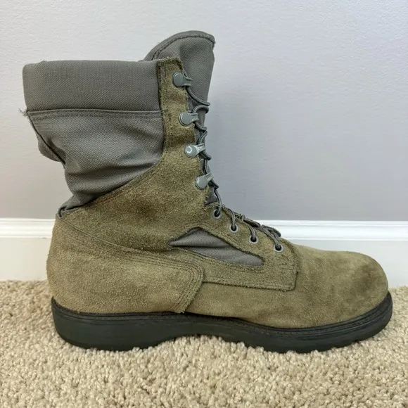 Corcoran Military Boots Mens 13 EE Sage Green 8700 Steel Toe Vibram Sole USA