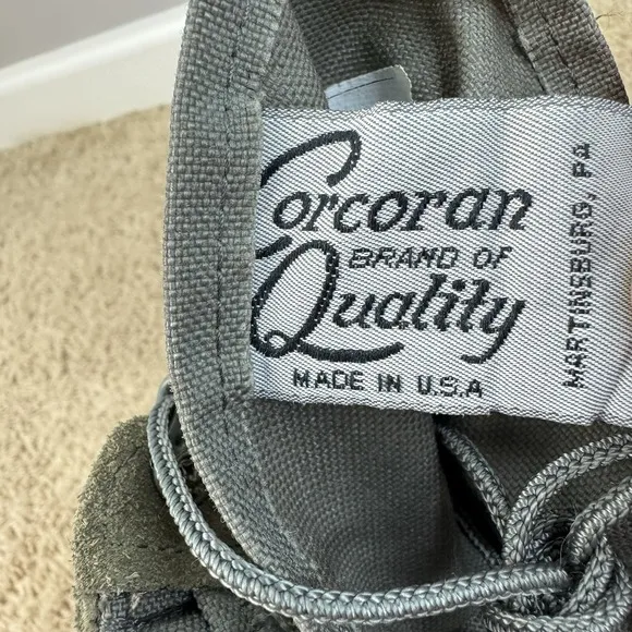 Corcoran Military Boots Mens 13 EE Sage Green 8700 Steel Toe Vibram Sole USA