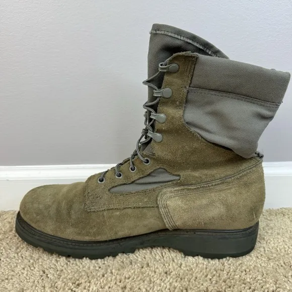Corcoran Military Boots Mens 13 EE Sage Green 8700 Steel Toe Vibram Sole USA